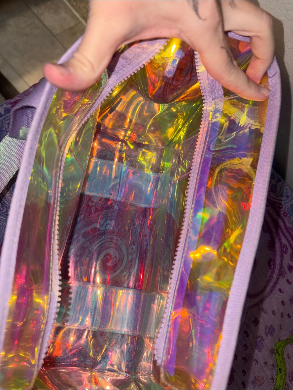 Case Mate iridescent Holographic jelly tote (medium) crossbody - Picture 12 of 13